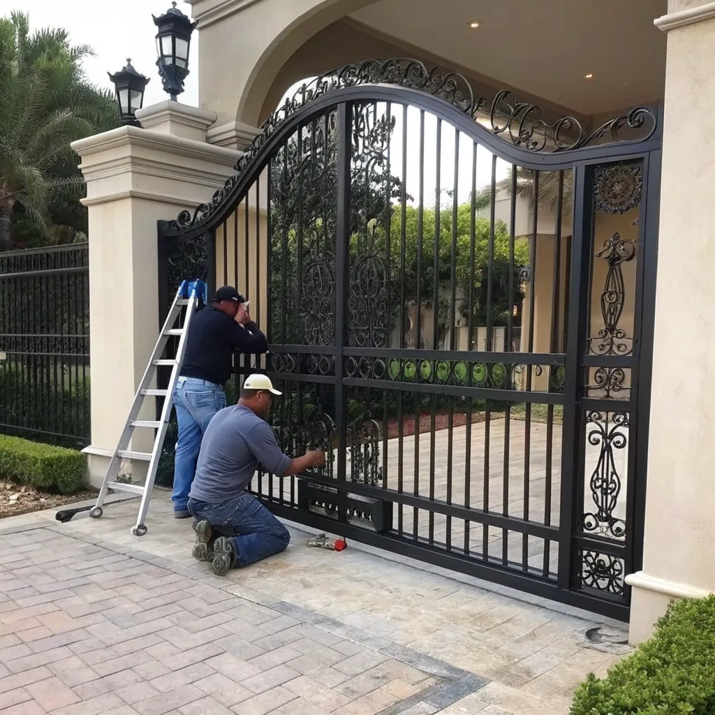 Custom Steel Gate Installation